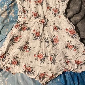 H&M white floral romper